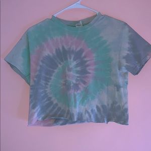 Tie dyed crop top